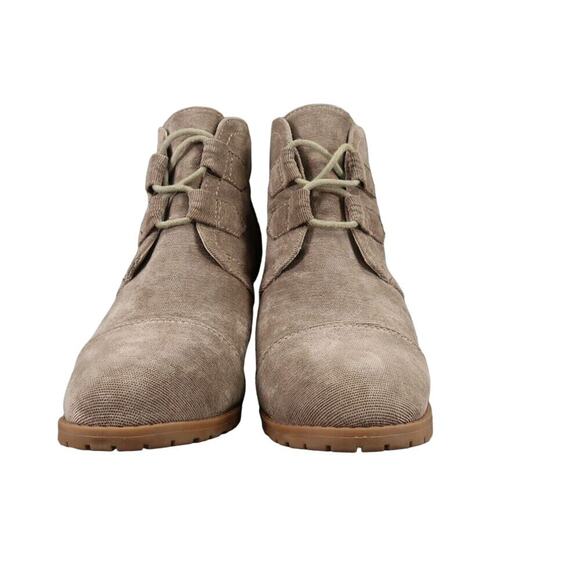 Rampage Shoes Womens 7.5 Booties Wedge Fashion Classic Comfort Chukka Lace Up - Picture 3 of 13